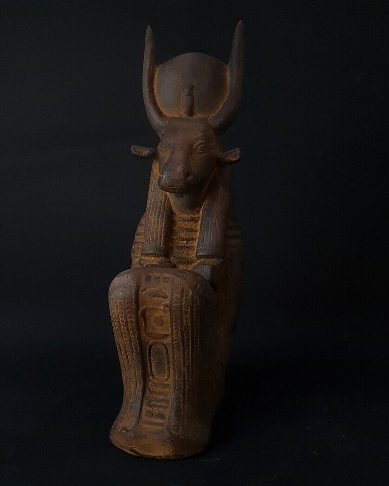 Ancient Egyptian Cow-Headed Hathor Statues