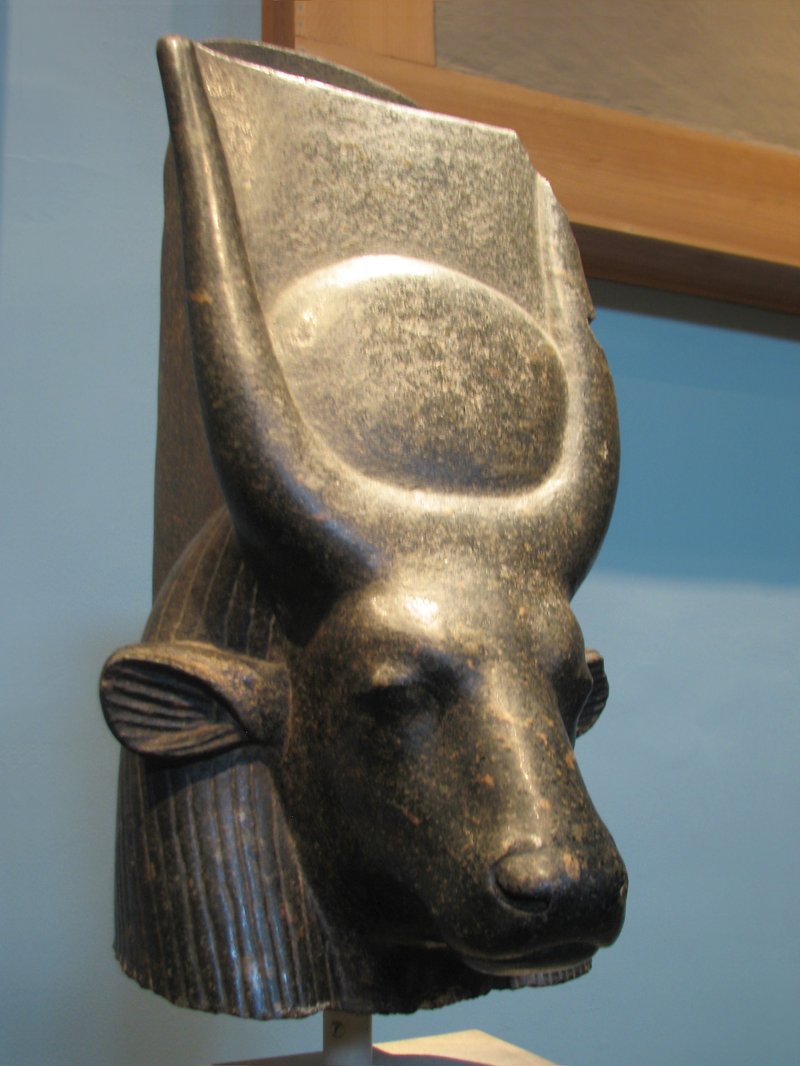 Ancient Egyptian Cow-Headed Hathor Statues<span class=