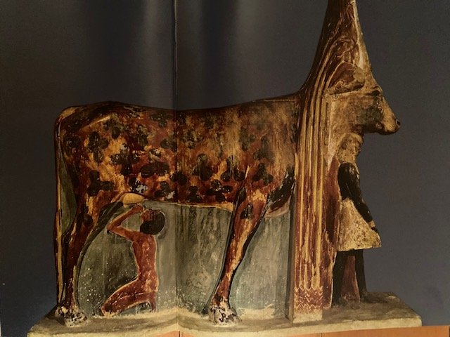 Ancient Egyptian Cow-Headed Hathor Statues