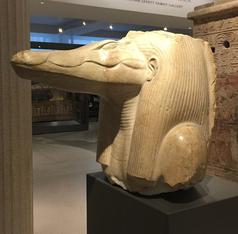 Ancient Egyptian Crocodile God Sobek Statues