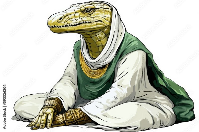 Ancient Egyptian Crocodile God Sobek Statues