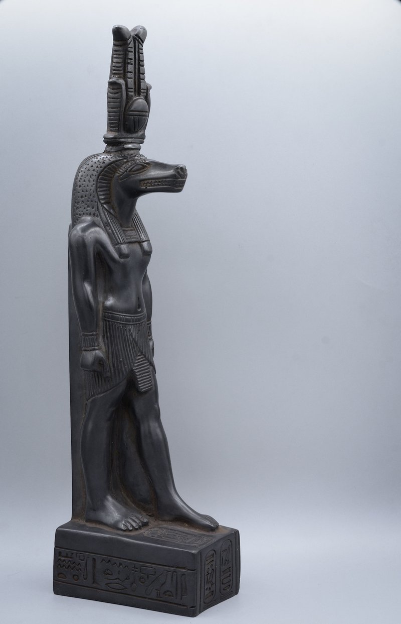 Ancient Egyptian Crocodile God Sobek Statues
