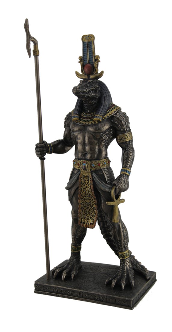 Ancient Egyptian Crocodile God Sobek Statues