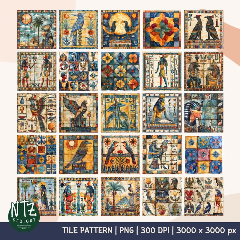 Ancient Egyptian Faience Tiles