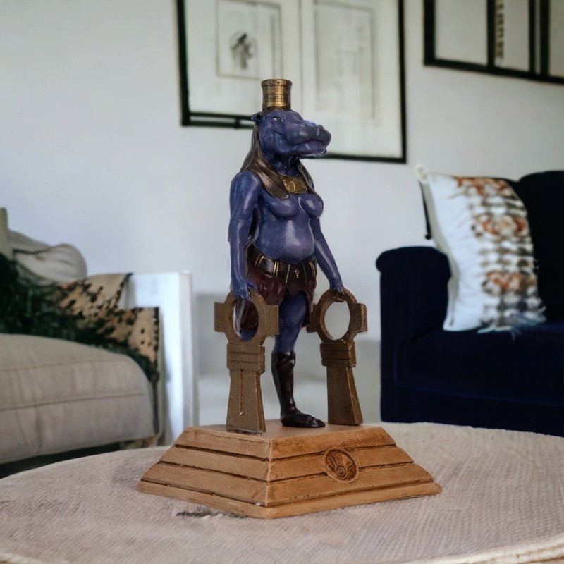 Ancient Egyptian Fertility Goddess Taweret Statues
