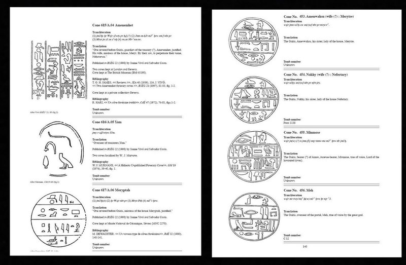 Ancient Egyptian Funerary Cones