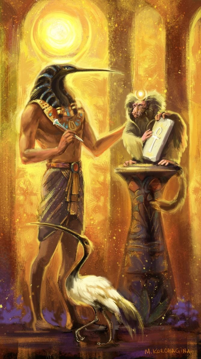 Ancient Egyptian God Thoth Depictions