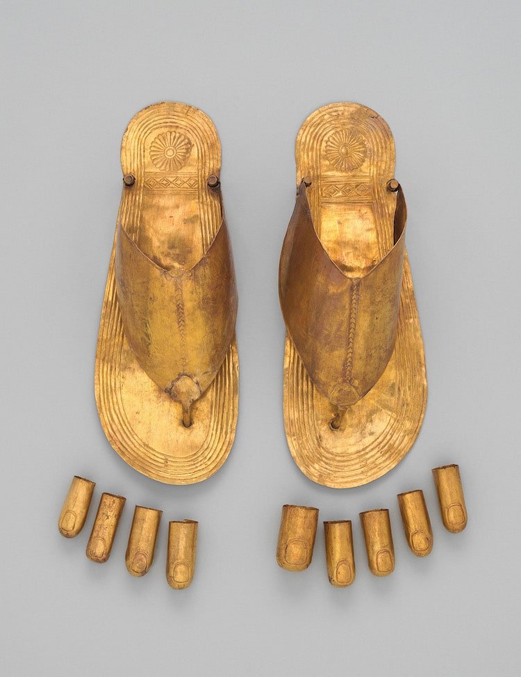 Ancient Egyptian Gold Sandals