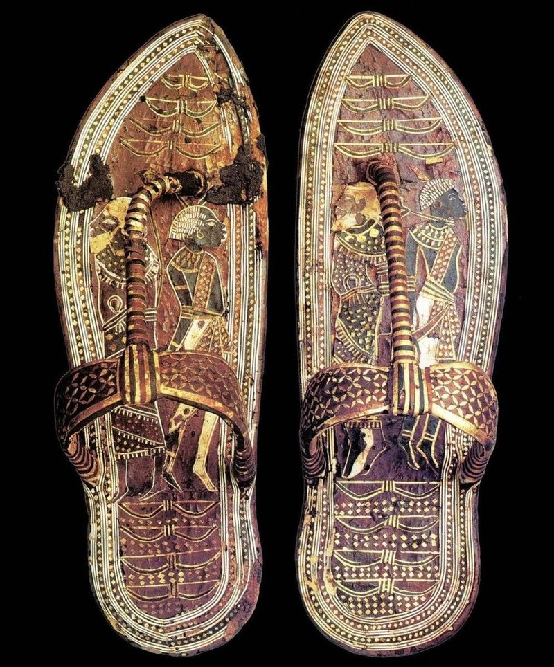 Ancient Egyptian Gold Sandals