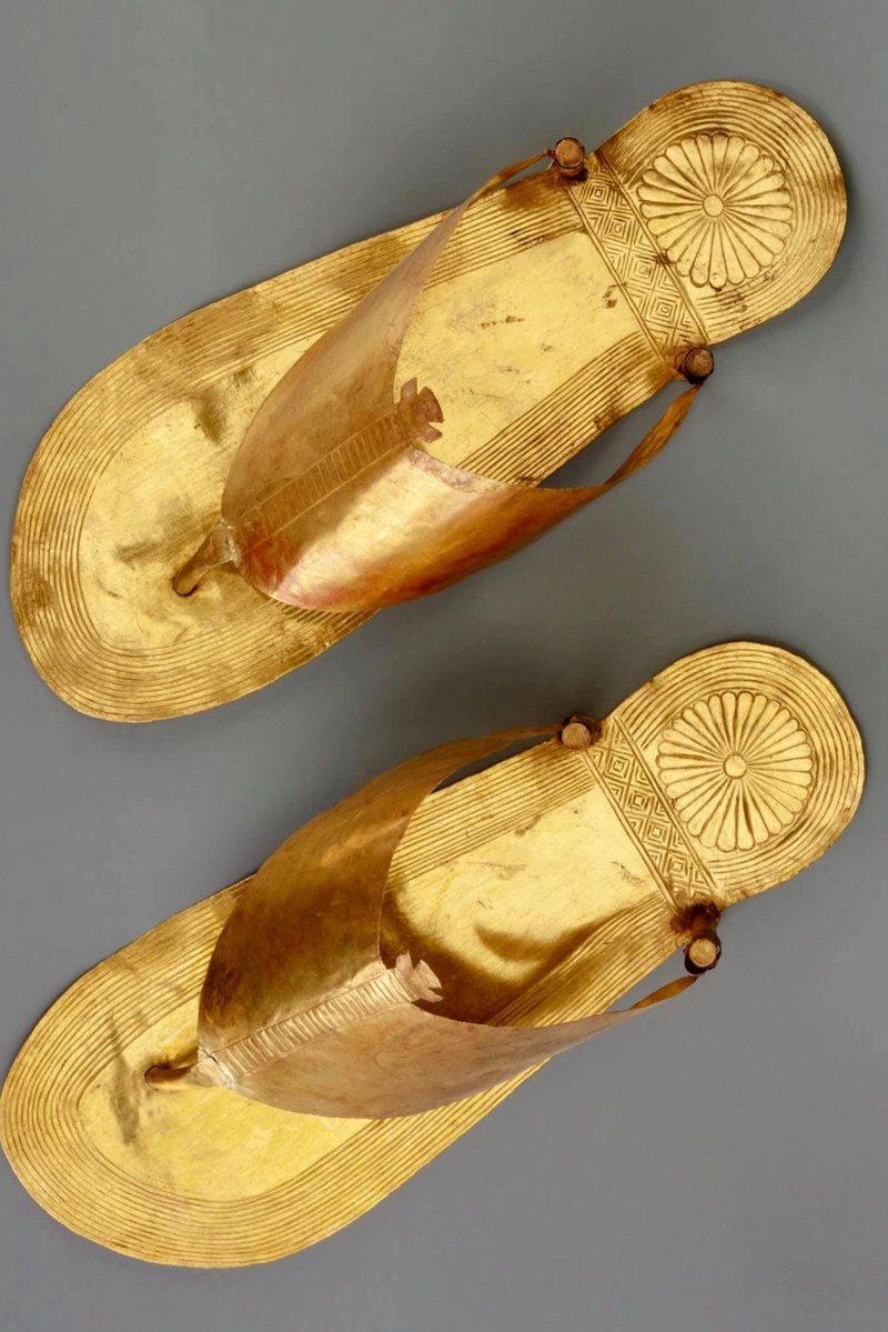 Ancient Egyptian Gold Sandals