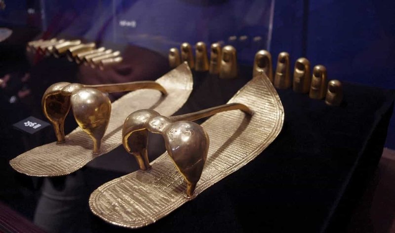 Ancient Egyptian Gold Sandals