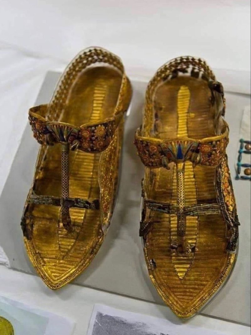 Ancient Egyptian Gold Sandals