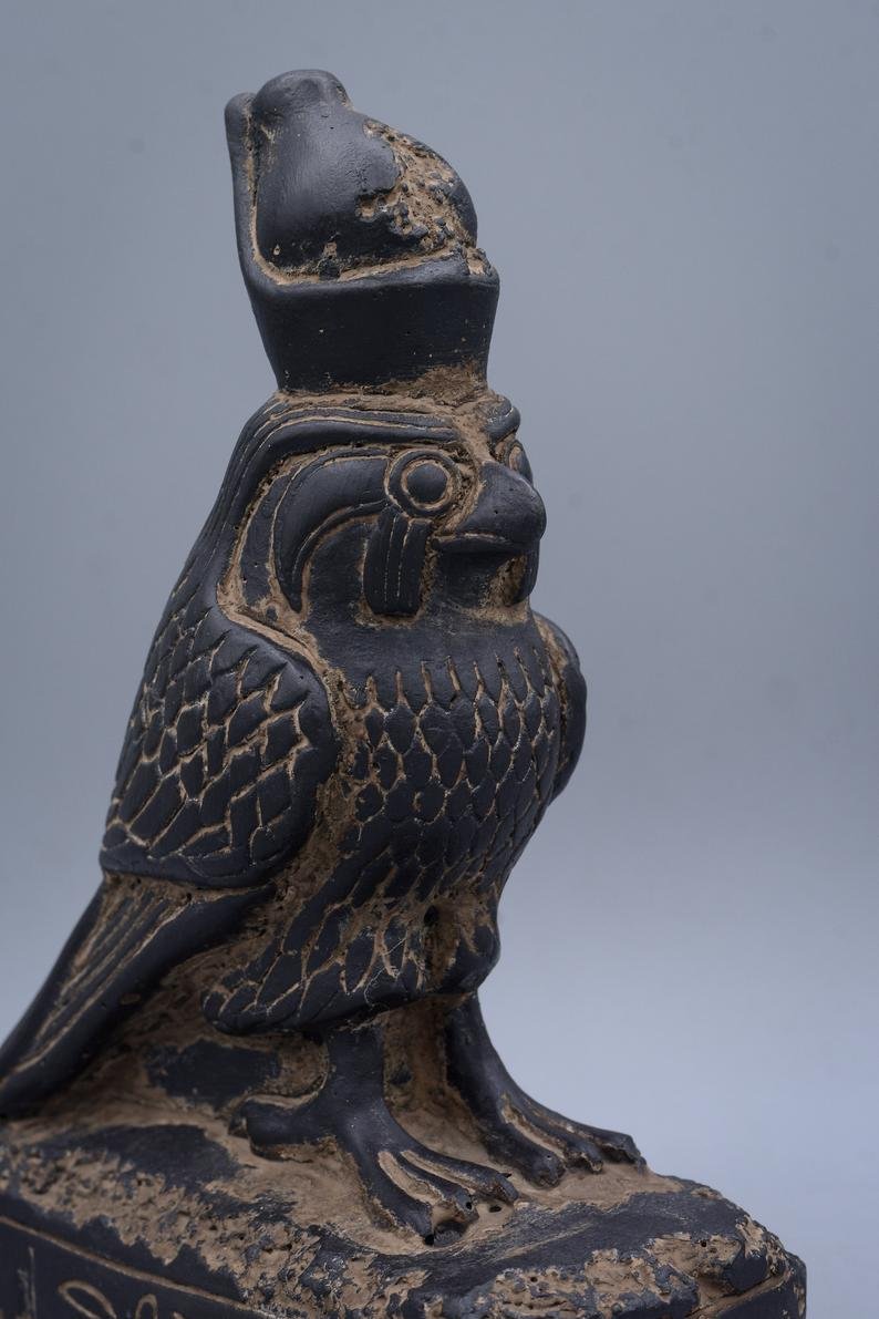 Ancient Egyptian Horus Falcon Statues