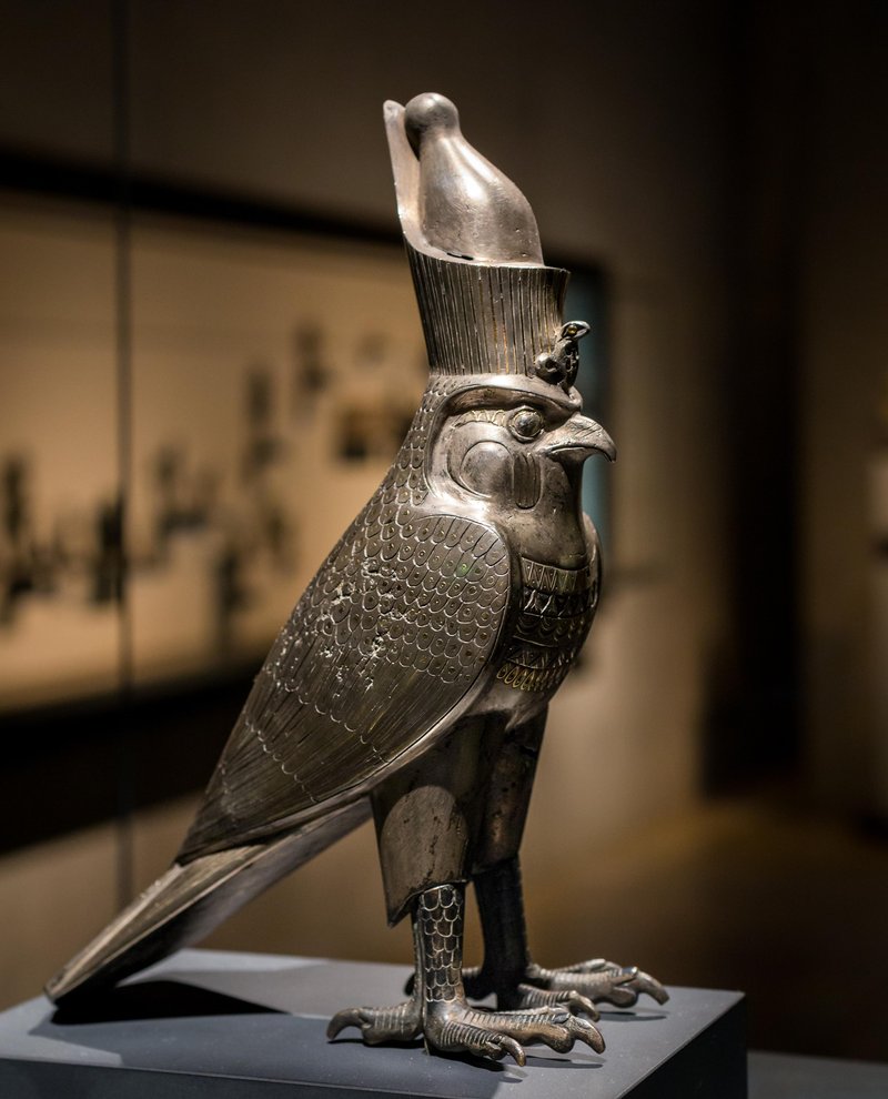 Ancient Egyptian Horus Falcon Statues