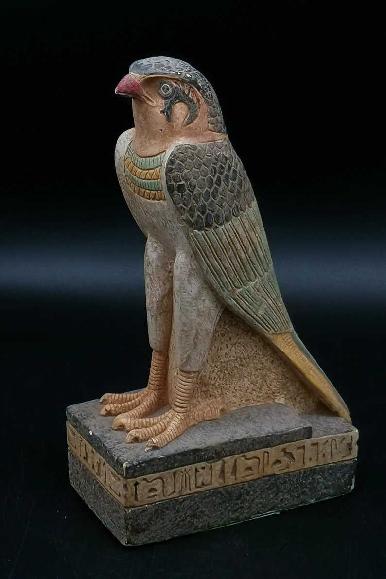 Ancient Egyptian Horus Falcon Statues