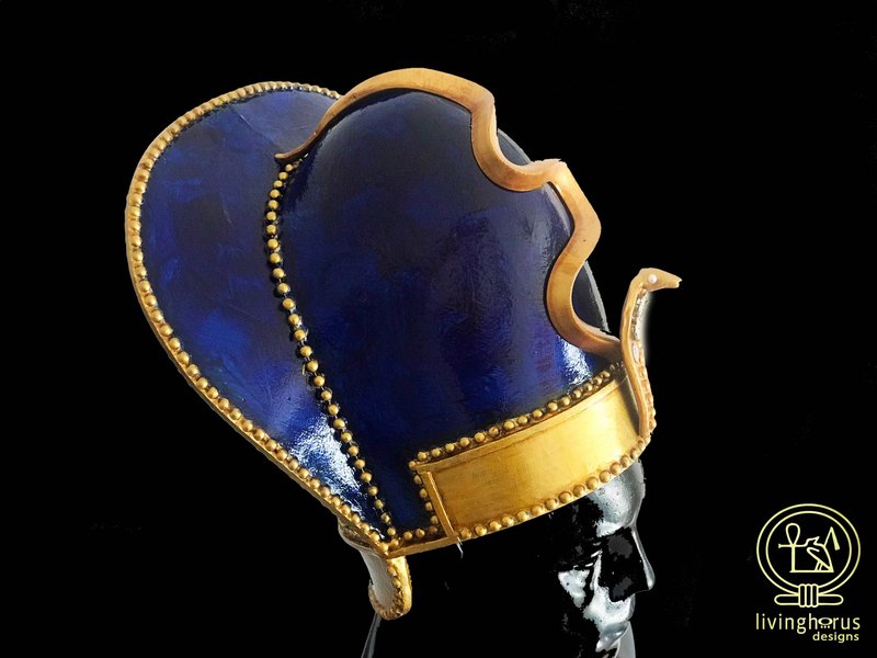Ancient Egyptian Khepresh Blue Crown