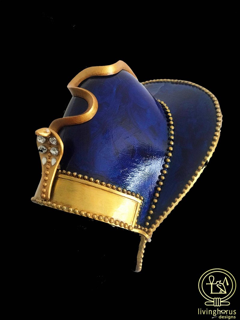 Ancient Egyptian Khepresh Blue Crown