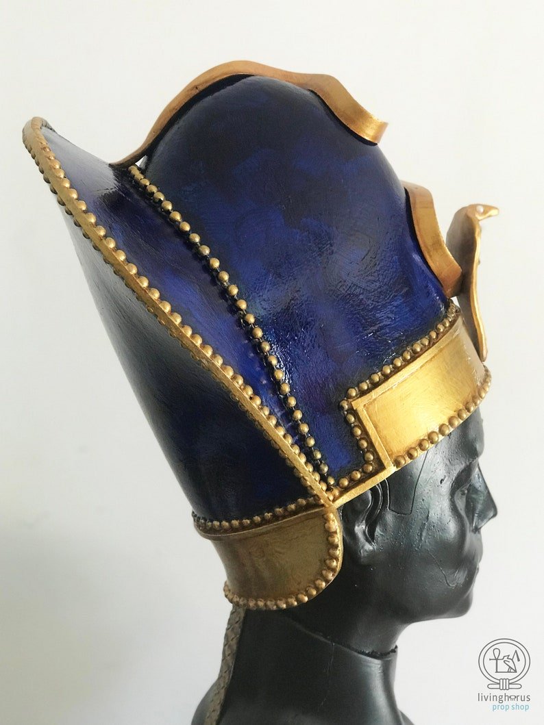 Ancient Egyptian Khepresh Blue Crown