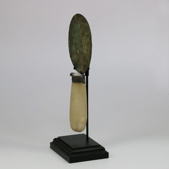 Ancient Egyptian Mirror With Ivory Handle