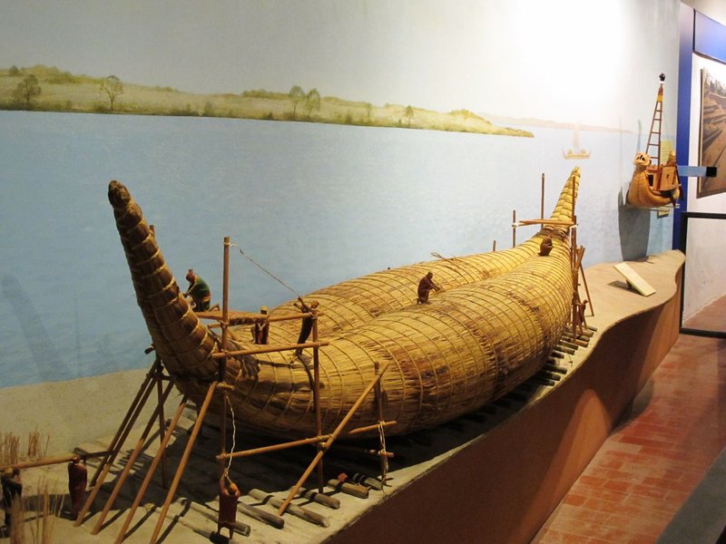 Ancient Egyptian Reed Boat Models