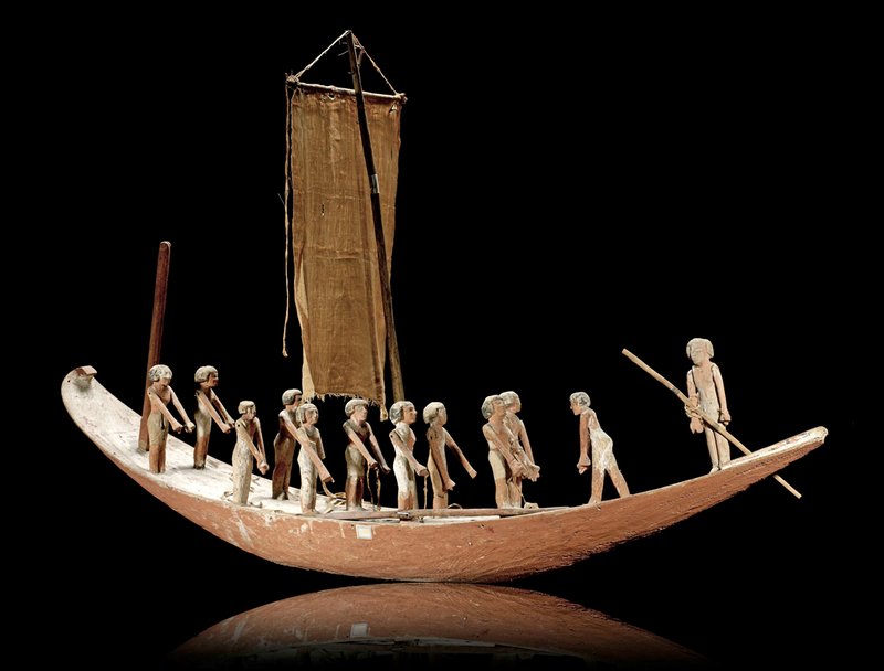 Ancient Egyptian Reed Boat Models<span class=