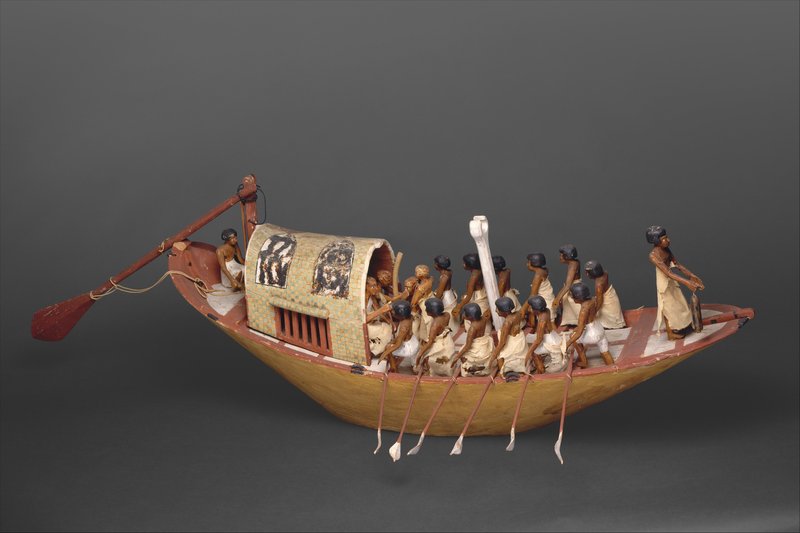 Ancient Egyptian Reed Boat Models
