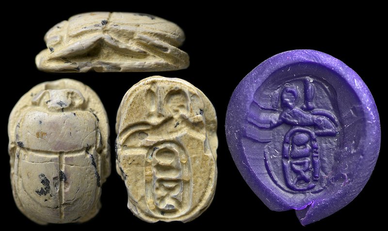 Ancient Egyptian Scarab Mold Impressions