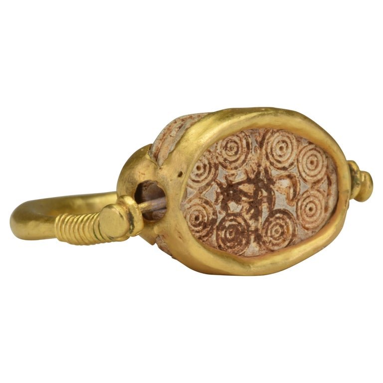 Ancient Egyptian Scarab Signet Rings