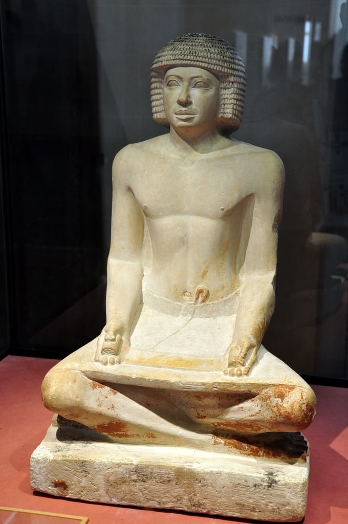 Ancient Egyptian Scribe Statue<span class=