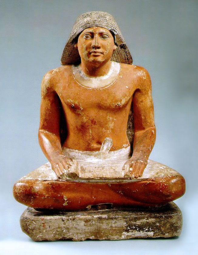 Ancient Egyptian Scribe Statue