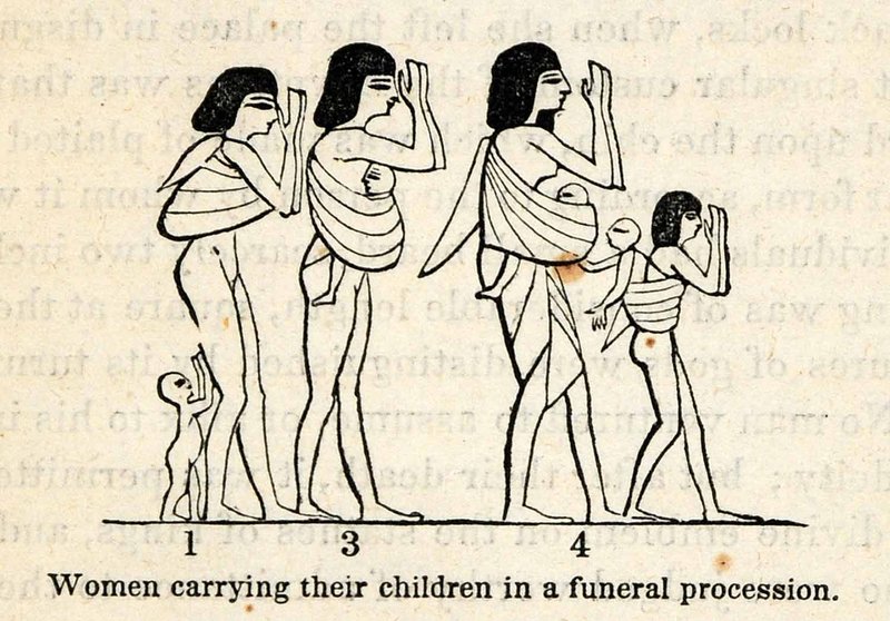 Ancient Egyptian Slingshot Soldiers Relief