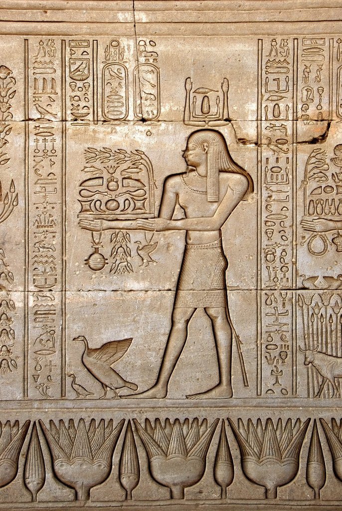 Ancient Egyptian Sunken Relief Carving<span class=