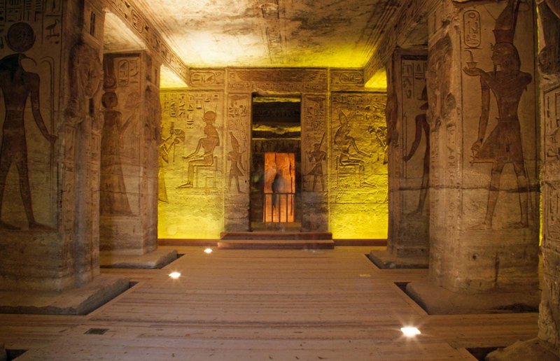 Ancient Egyptian Temple At Abu Simbel