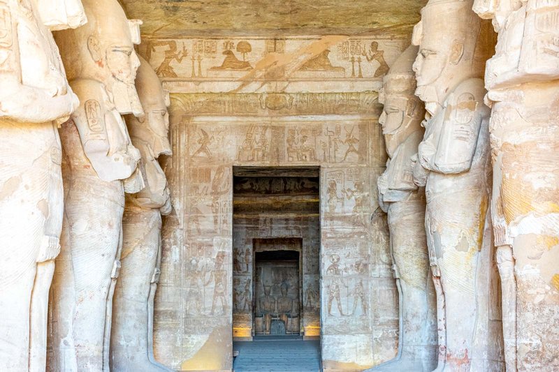 Ancient Egyptian Temple At Abu Simbel