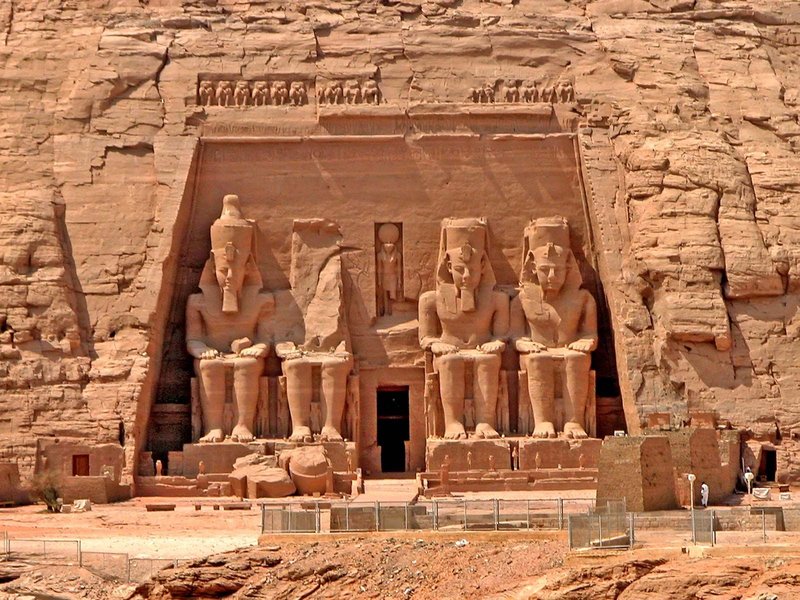 Ancient Egyptian Temple At Abu Simbel