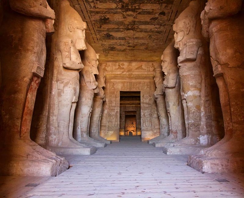 Ancient Egyptian Temple At Abu Simbel