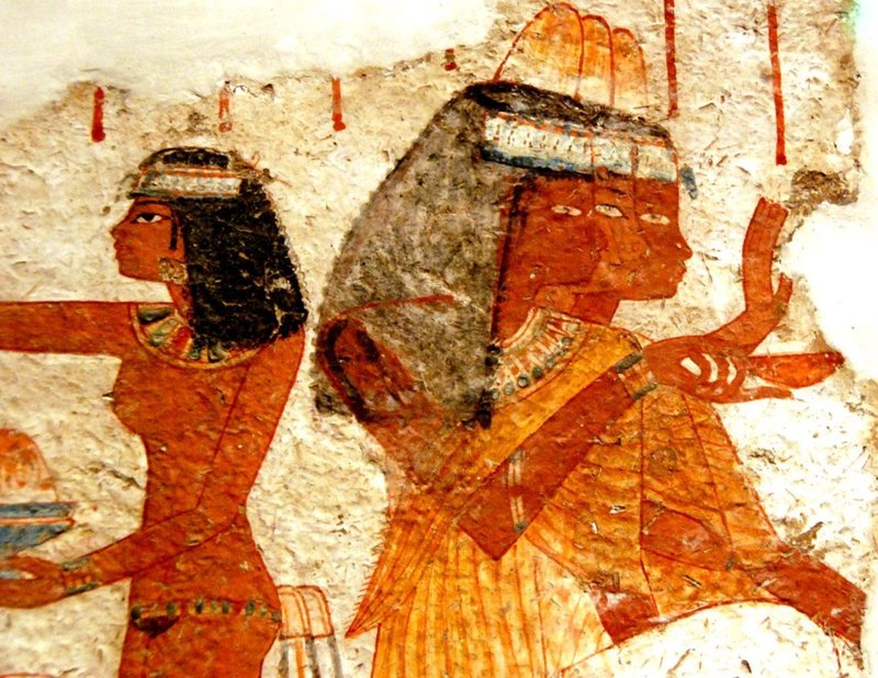 Ancient Egyptian Tomb Painting Of Banquets