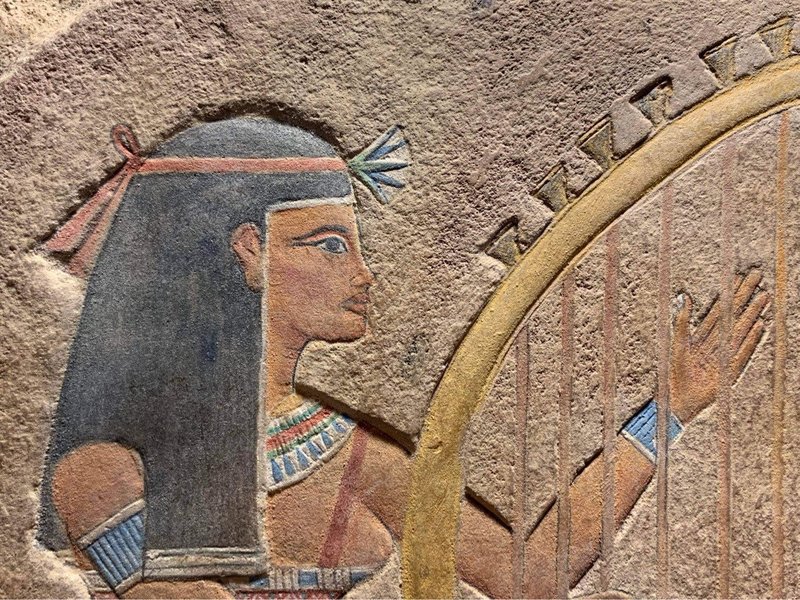 Ancient Egyptian Wall Relief Of Musicians