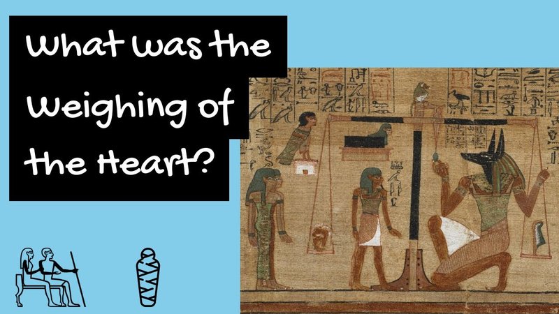 Ancient Egyptian Weighing Of The Heart Scene