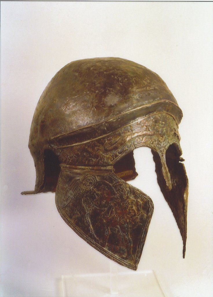 Ancient Etruscan Bronze Helmets
