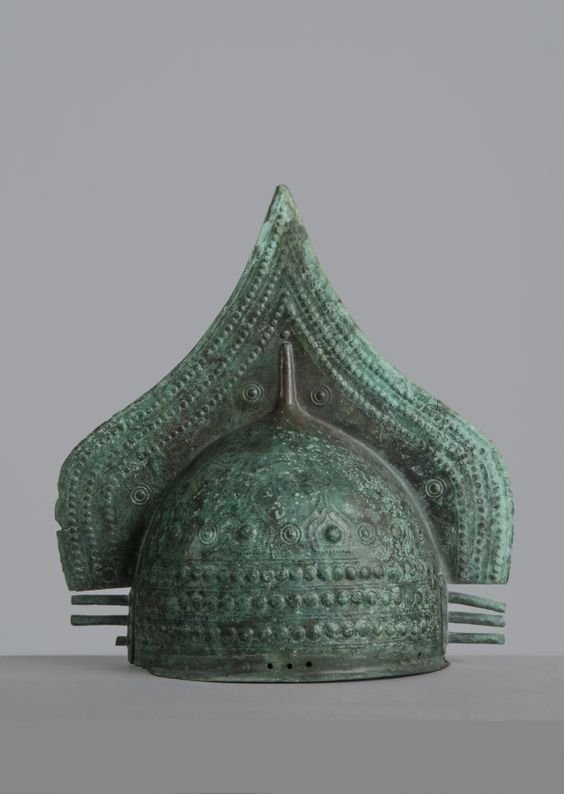 Ancient Etruscan Bronze Helmets