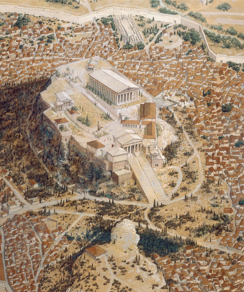 Ancient Greek Acropolis Reconstruction