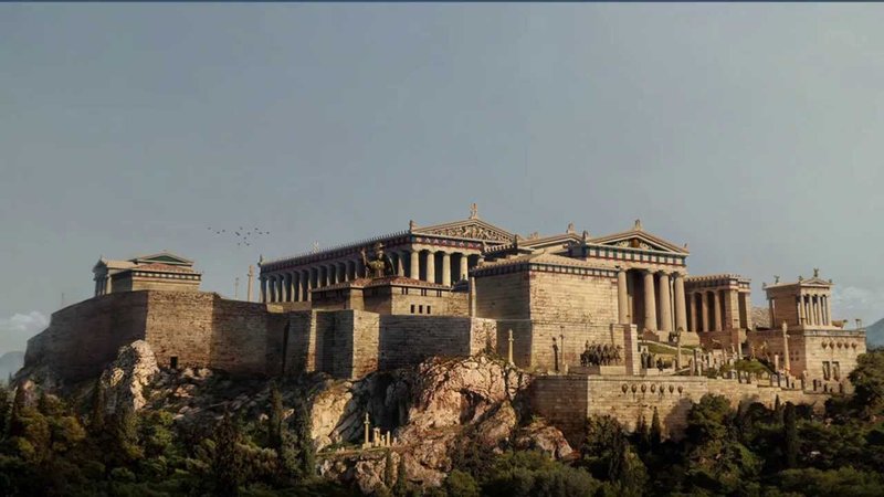 Ancient Greek Acropolis Reconstruction<span class=