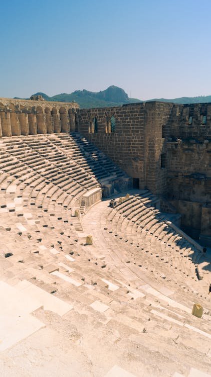 Ancient Greek Amphitheater Ruins