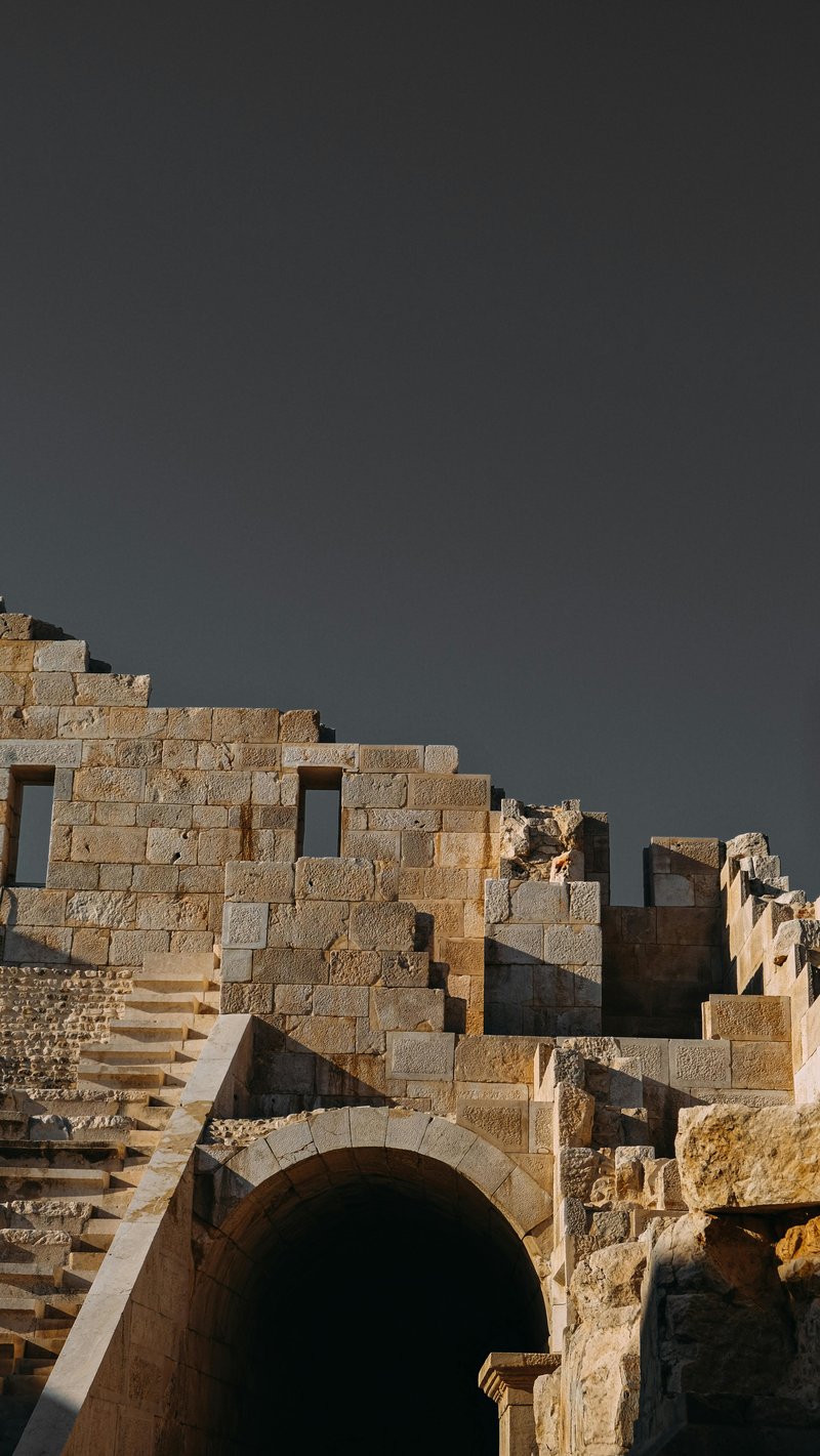 Ancient Greek Amphitheater Ruins