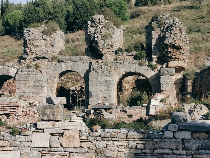 Ancient Greek Amphitheater Ruins