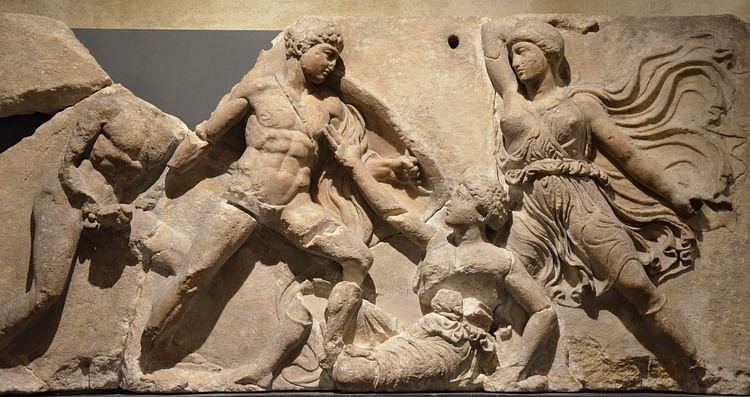 Ancient Greek Battle Friezes<span class=