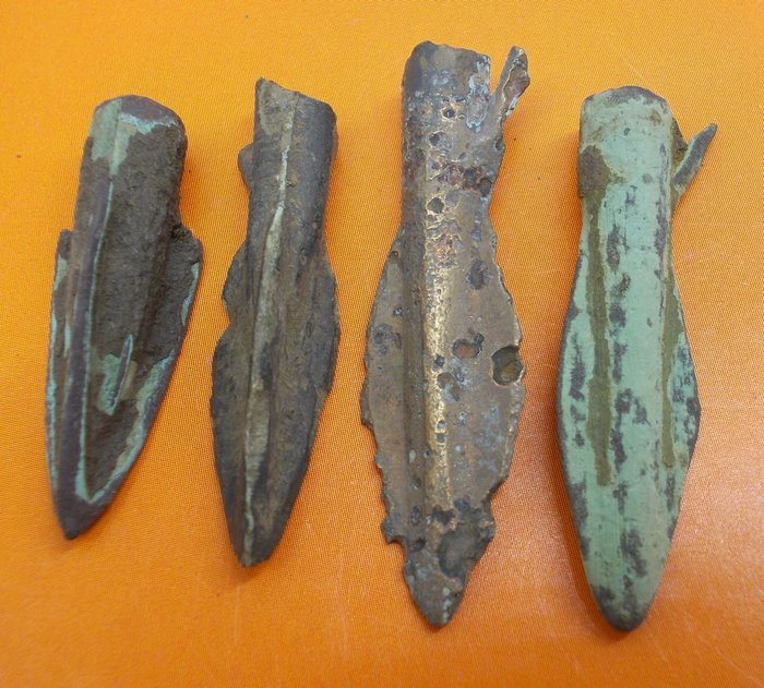 Ancient Greek Bronze Arrowheads