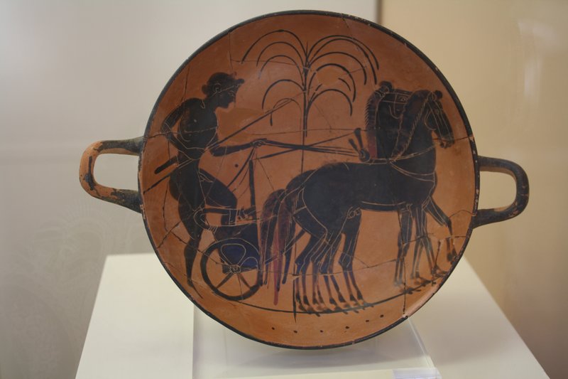 Ancient Greek Chariot Vase Painting