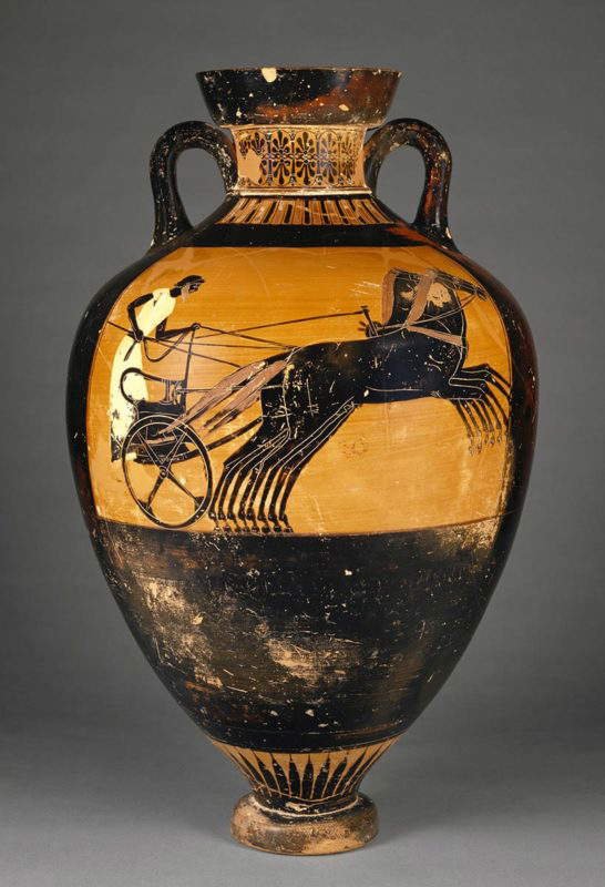 Ancient Greek Chariot Vase Painting